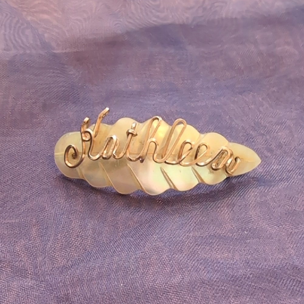 Antique Personalized "Kathleen" Brooch